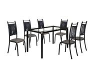 Conjunto Chicago 06 Cadeiras com Base Tocantins BM Tubulares