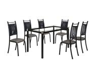 Conjunto Chicago 06 Cadeiras com Base Tocantins BM Tubulares