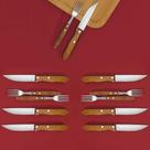 Conjunto chur garfo e faca 12pcs