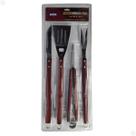 Conjunto Churrasco 4 Peças Kit Garfo Faca Pinça Espátula - Mor