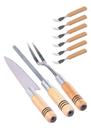 Conjunto Churrasco 9 Peças - Madeferinox
