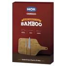 Conjunto Churrasco Bamboo 3 Peças Tabua 30cmX50cm com Alça 003360 MOR Conjunto Churrasco Bamboo 3 Peças Tabua 30cmX50cm com Alça 003360 MOR