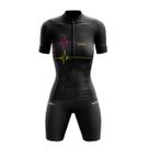 Conjunto Ciclismo Feminino Camisa WAY PRO Manga Curta e Bermuda GEL BIKE PEDAL