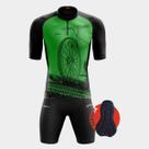 Conjunto Ciclismo Masculino - Camisa Bike Roda Verde PRO e Bermuda Espuma Equipe Conjunto Ciclismo Masculino - Camisa Bike Roda Verde PRO e Bermuda Espuma Equipe