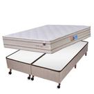Conjunto Classic F.A Colchões Queen Size Box Castor Bege 158x198x73cm