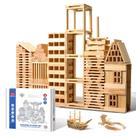Conjunto clássico de 100 unidades de madeira ICEKO KN Building Blocks