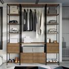 Conjunto Closet Modulado em Estilo Industrial com 3 Estantes 1,80m Steel Quadra Artesano Conjunto Closet Modulado em Estilo Industrial com 3 Estantes 1,80m Steel Quadra Artesano
