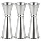 Conjunto Cocktail Jigger Awpeye em aço inoxidável 30mL e 60mL x3