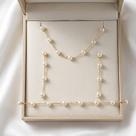 Conjunto colar,brinco e pulseira