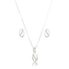 Conjunto Colar e Brinco Feminino Prata 925
