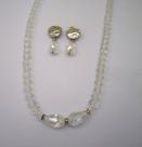 Conjunto Colar e Brinco Mulher Clássica Cristal