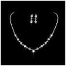 Conjunto Colar E Brinco Strass Noivas Festa Casamento Luxo Conjunto Colar E Brinco Strass Noivas Festa Casamento Luxo