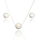Conjunto Colar E Brincos Corrente Prata 925 Bolinha Rf. 351
