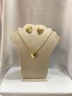 Conjunto colar e brincos glamour