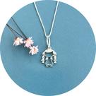 Conjunto Colar e Pingente Menina em Prata 925