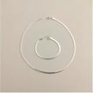 Conjunto Colar e Pulseira Fita Laminada - Aço Inox Conjunto Colar e Pulseira Fita Laminada - Aço Inox