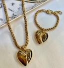 Conjunto colar e pulseira