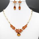 Conjunto Colar Feminino e Brincos Femininos Luxo Cristais - Acessórios Femininos Ideais para Casamento, Noiva e Fe Conjunto Colar Feminino e Brincos Femininos Luxo Cristais - Acessórios Femininos Ideais para Casamento, Noiva e Fe