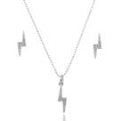 Conjunto Colar Pingente Par Brinco Feminino Prata Legitima Conjunto Colar Pingente Par Brinco Feminino Prata Legitima