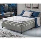Conjunto Colchão+ Box Casal Dupla Face- Duo Sono com Molas Ensacadas138x188x62 Anjos