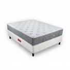 Conjunto colchão cama box bege fit casal bellagio gel orthocrin 138x188x69 molas ensacadas espuma certificada