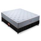 Conjunto colchão cama box black fit casal bellagio gel orthocrin 138x188x69 molas ensacadas espuma certificada