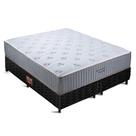 Conjunto colchão cama box black fit king bellagio gel orthocrin 193x203x69 bipartido espuma certificada molas ensacadas