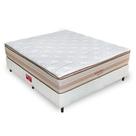 Conjunto colchão cama box fit branco casal 138x188x69 splendor top orthocrin espuma certificada