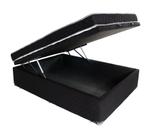 Conjunto Colchão Casal D33 Antialérgico + Cama Box Baú Microfibra BF Colchões 138x188x57cm