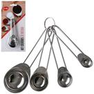 Conjunto colher colheres inox medidoras cozinha bolo 4 peças medida - Clink