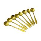 Conjunto Colheres de Cha Dourado 8 pecas Fineza Conjunto Colheres de Cha Dourado 8 pecas Fineza