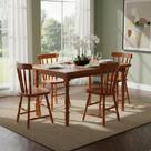 Conjunto Colonial Tradição Mesa 4 Cadeiras Mel