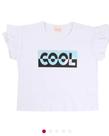 Conjunto Color Girl Blusa Manga Curta Com Aplicações + Short