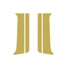 Conjunto Coluna Porta Lisa Para MB Novo Actros Dourado