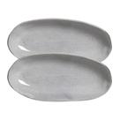 Conjunto Com 02 Travessas Oval Funda Grande 32x16 Cm Orgânico Dust Porto Brasil Conjunto Com 02 Travessas Oval Funda Grande 32x16 Cm Orgânico Dust Porto Brasil