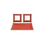 Conjunto Com 03 Petisqueiras em Vidro Xadrez