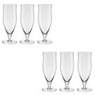Conjunto Com 06 Taças De Cristal Para Cerveja Tulipa Longa Classic - 300ml - Oxford