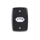 Conjunto com 1 Tomada 2P+T 20A 250V com Placa 4x2 Branco Pluzie Conjunto com 1 Tomada 2P+T 20A 250V com Placa 4x2 Branco Pluzie