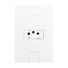 Conjunto com 1 Tomada 2p+t 20a 250v, Modular, com Placa 4x2