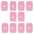Conjunto com 10 Tomadas 2P+T 20A Pluzie 4x2 Rosa 250V