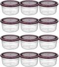 Conjunto Com 12 Potes Redondo Hermético BPA Free 400 ml