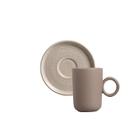 Conjunto com 12 Xícaras de Café com Pires Basic Sandy 90ml Conjunto com 12 Xícaras de Café com Pires Basic Sandy 90ml