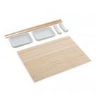 Conjunto com 13 peças para sushi de bambu - Lyor
