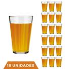 Conjunto Com 18 Copo Americano Long Drink 450ml Vidro Nadir