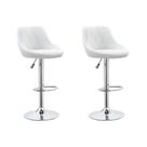 Conjunto com 2 Banquetas Giratórias Milano Branco