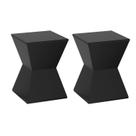 Conjunto com 2 Banquetas Nitro em Polipropileno Preto