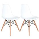 Conjunto Com 2 Cadeira Eifel Pé Palito Branca Conjunto Com 2 Cadeira Eifel Pé Palito Branca