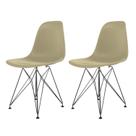 Conjunto com 2 Cadeira para Sala de Jantar Eames Pp Eiffel