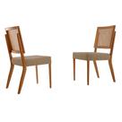 Conjunto com 2 cadeiras Aila em Madeira Maciça para Sala de Jantar Moderna Mobília Conjunto com 2 cadeiras Aila em Madeira Maciça para Sala de Jantar Moderna Mobília