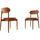 Conjunto Com 2 Cadeiras Ballare Moderna Mobília Prada/cinam.imbuia
